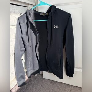 Under Armour Black Women's Lightweight Hooded Full-Zip Performance Jacket